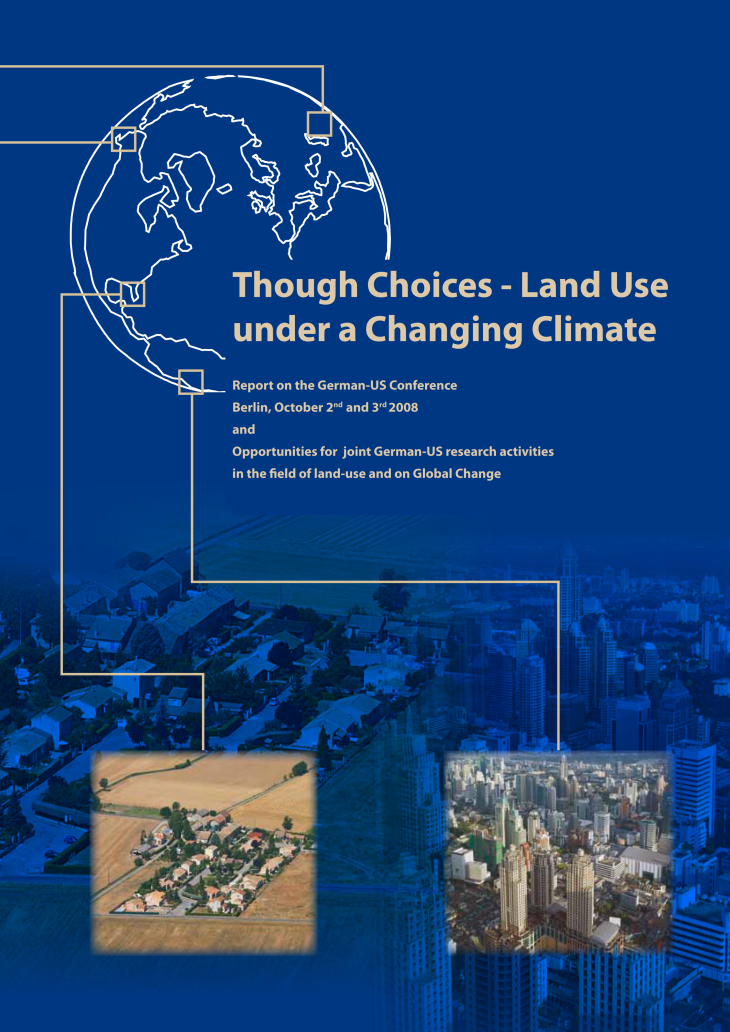 Cover Broschuere land use under changing climate