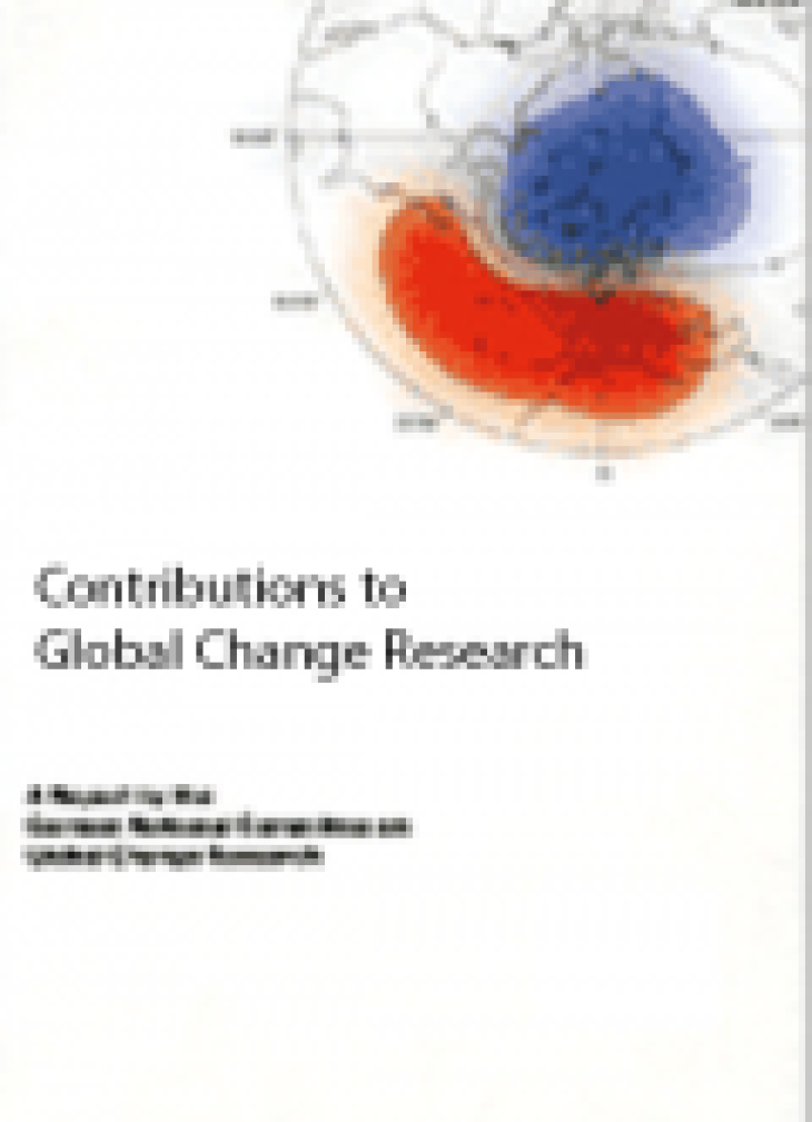 Cover Broschuere Global Change Research in Germany 2001